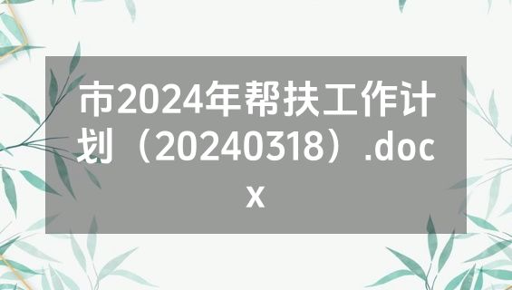 市2024年帮扶工作计划（20240318）.docx