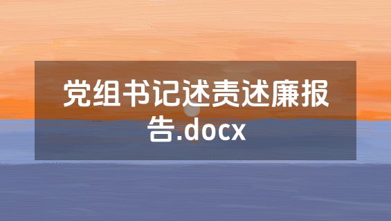 党组书记述责述廉报告.docx