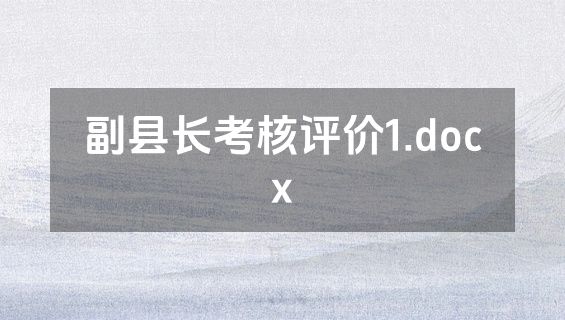 副县长考核评价1.docx