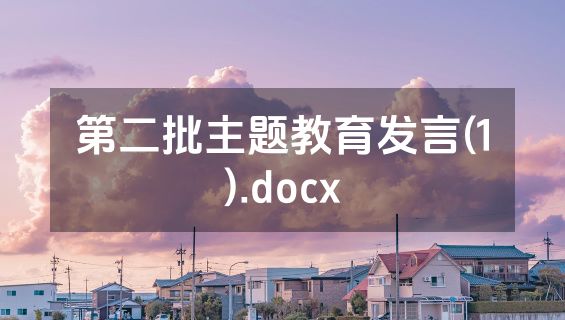 第二批主题教育发言(1).docx