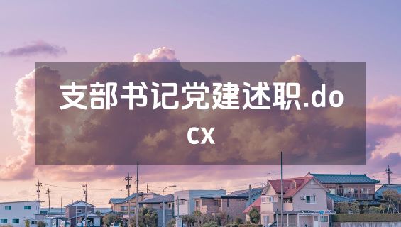 支部书记党建述职.docx