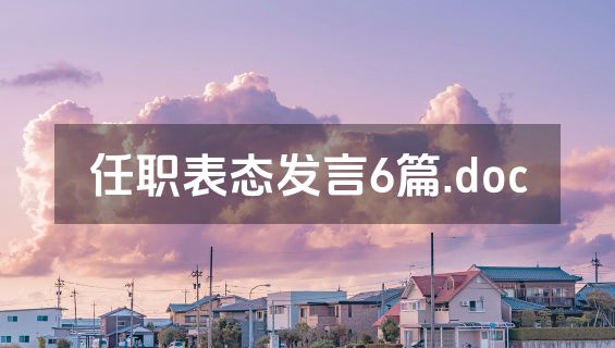 任职表态发言6篇.doc
