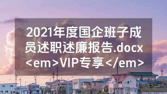 2021年度国企班子成员述职述廉报告.docx<em>VIP专享</em>