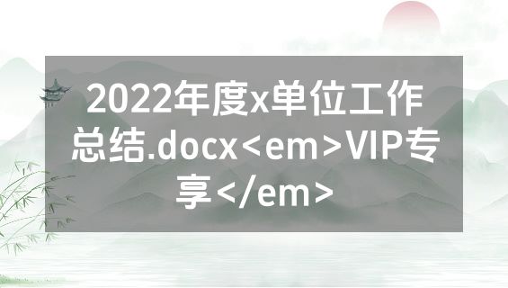 2022年度x单位工作总结.docx<em>VIP专享</em>