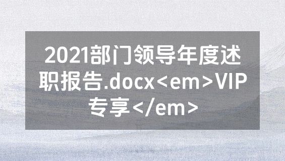 2021部门领导年度述职报告.docx<em>VIP专享</em>