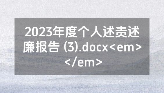 2023年度个人述责述廉报告 (3).docx<em></em>