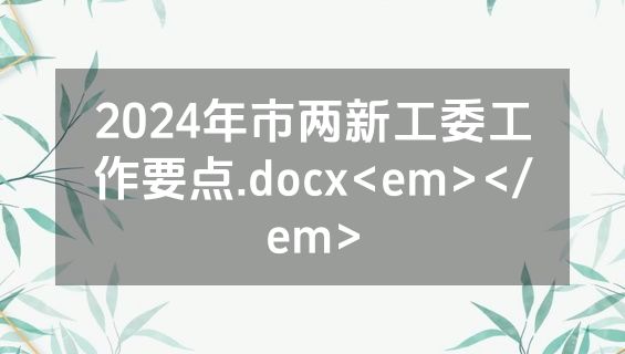 2024年市两新工委工作要点.docx<em></em>