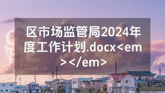 区市场监管局2024年度工作计划.docx<em></em>