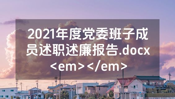 2021年度党委班子成员述职述廉报告.docx<em></em>