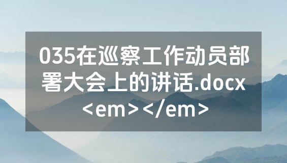 035在巡察工作动员部署大会上的讲话.docx<em></em>