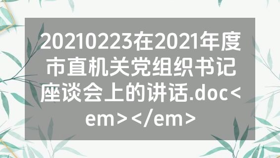 20210223在2021年度市直机关党组织书记座谈会上的讲话.doc<em></em>