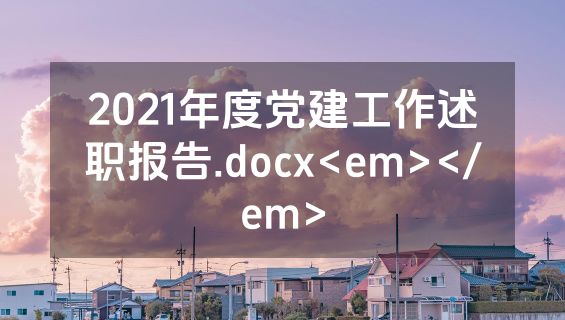 2021年度党建工作述职报告.docx<em></em>