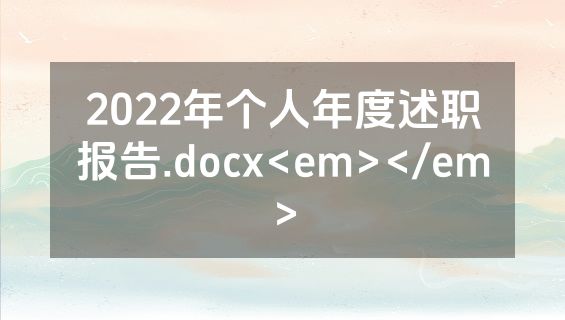 2022年个人年度述职报告.docx<em></em>