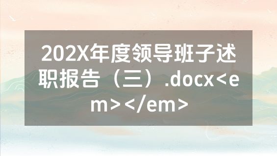202X年度领导班子述职报告（三）.docx<em></em>