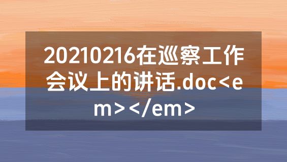 20210216在巡察工作会议上的讲话.doc<em></em>