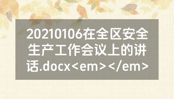 20210106在全区安全生产工作会议上的讲话.docx<em></em>